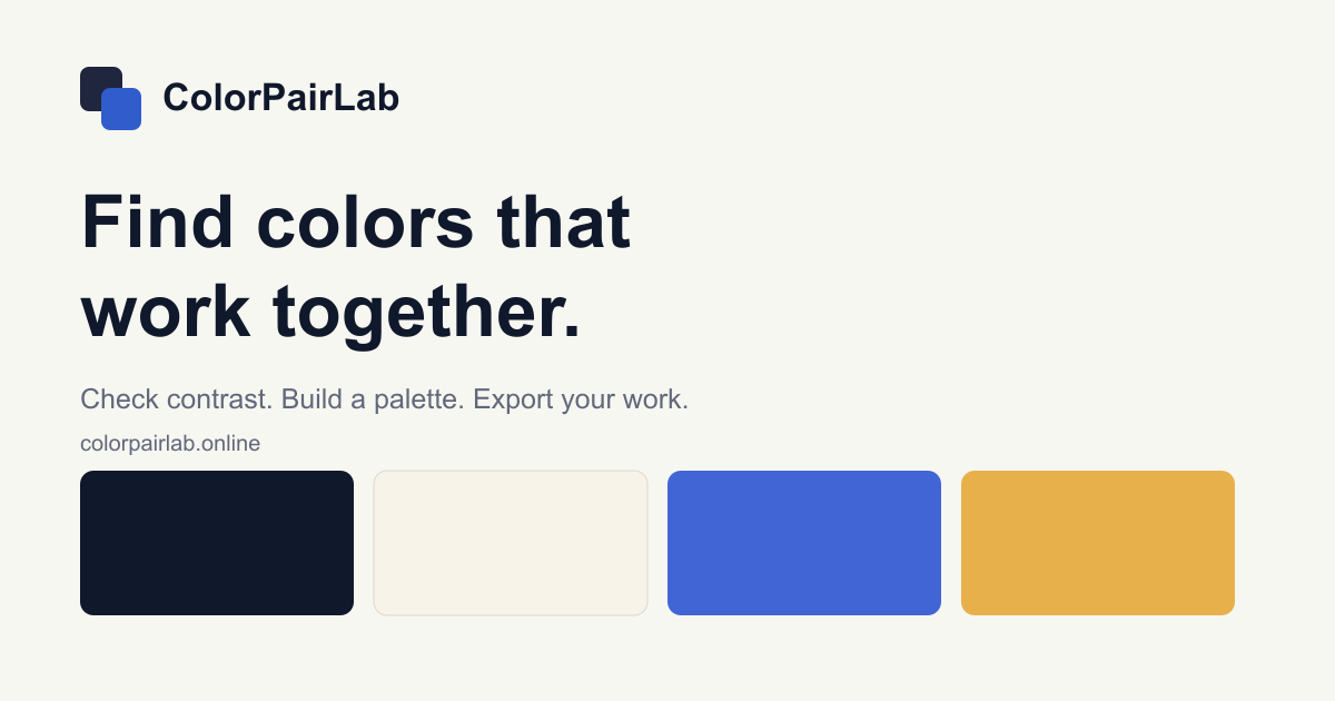 ColorPairLab screenshot